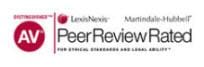 Distinguished | AV | LexisNexis' | Martindale-Hubbell | Peer Review Rated | For Ethical Standards and Legal Ability